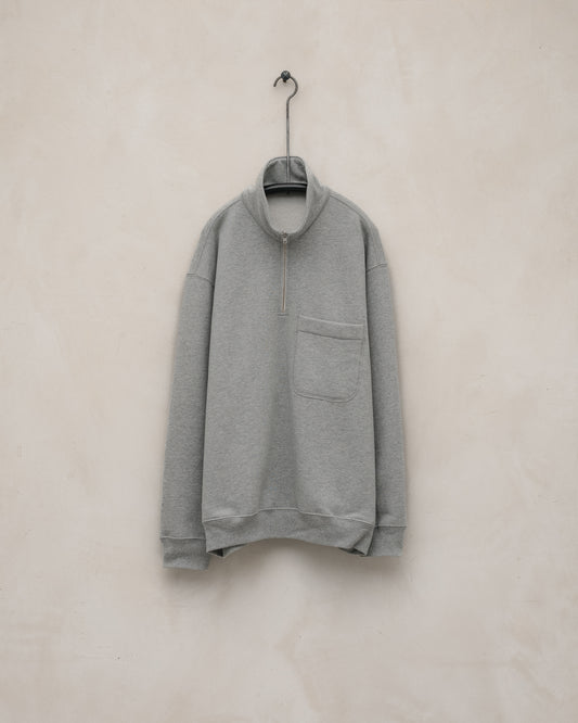 Quarter Zip, Heather Grey