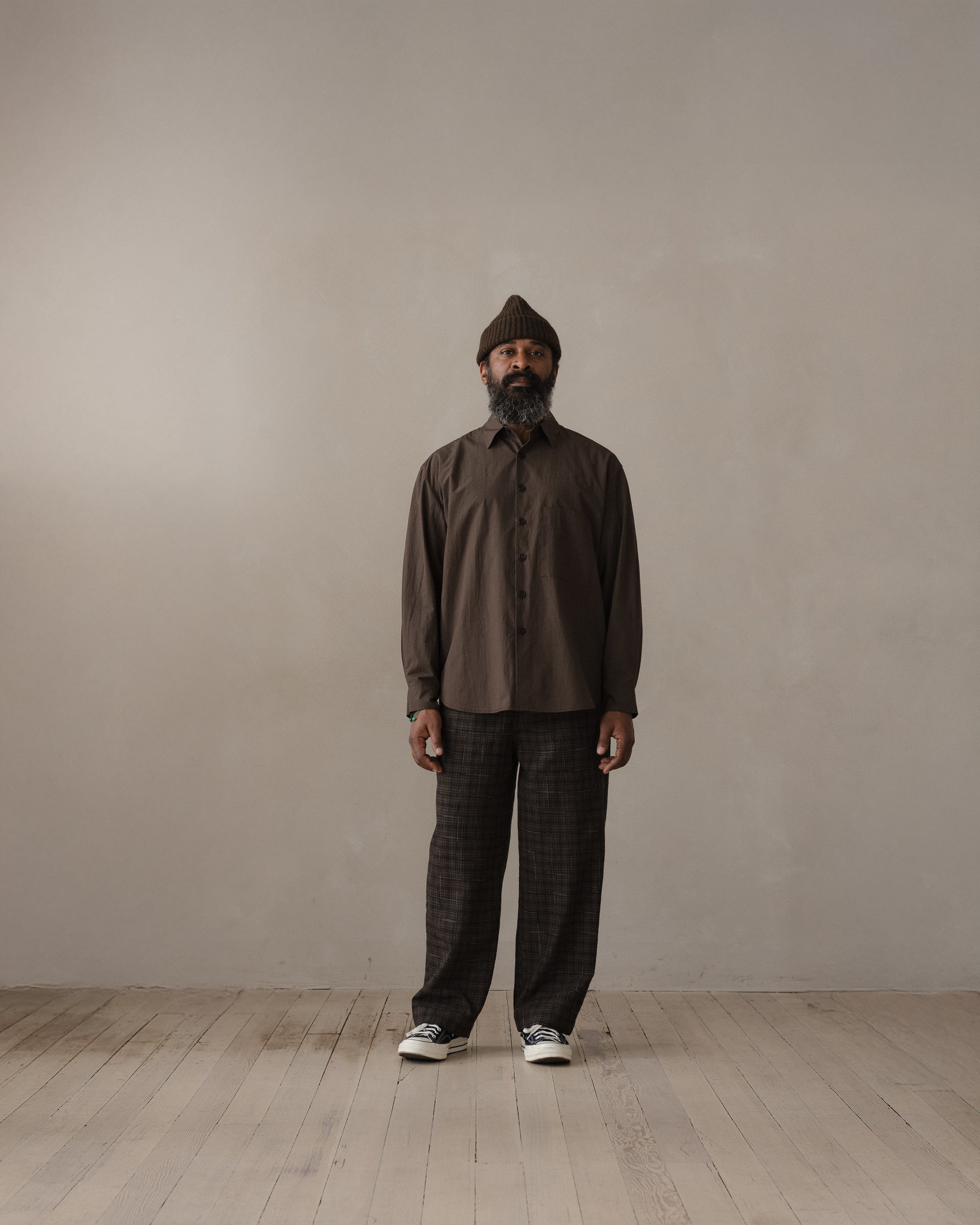 L'Appartement☆TYPEWRITER BIG SHIRT Big Shirt Two - Organic Cotton Typewriter, Anthracite – evan kinori