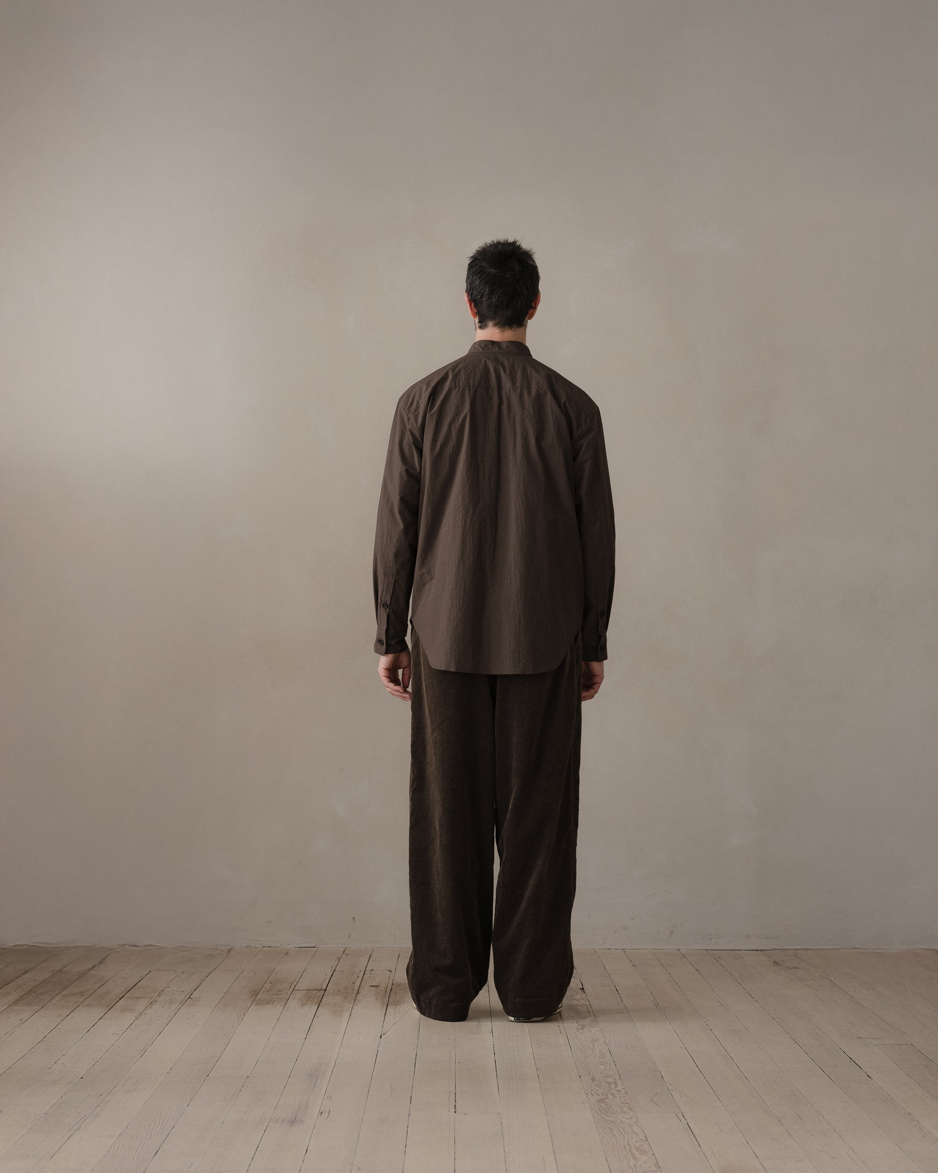 Popover Shirt - Organic Cotton Typewriter, Anthracite – evan kinori