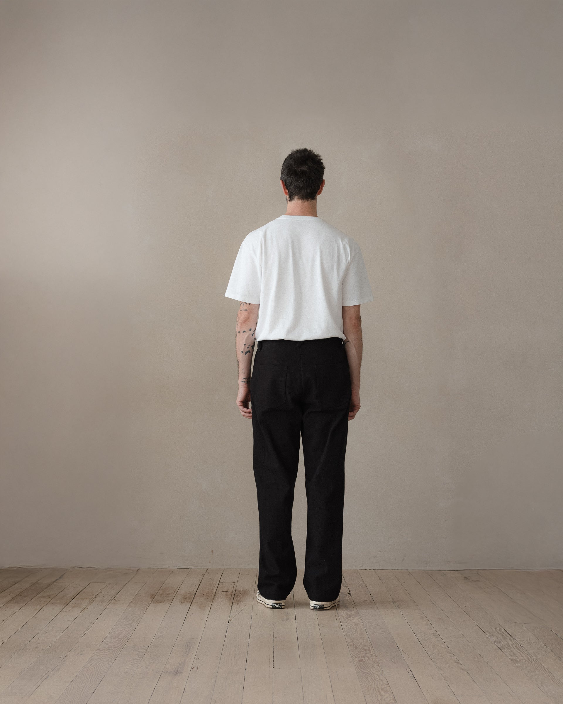 Four Pocket Pant - Cotton Kersey, Black – evan kinori