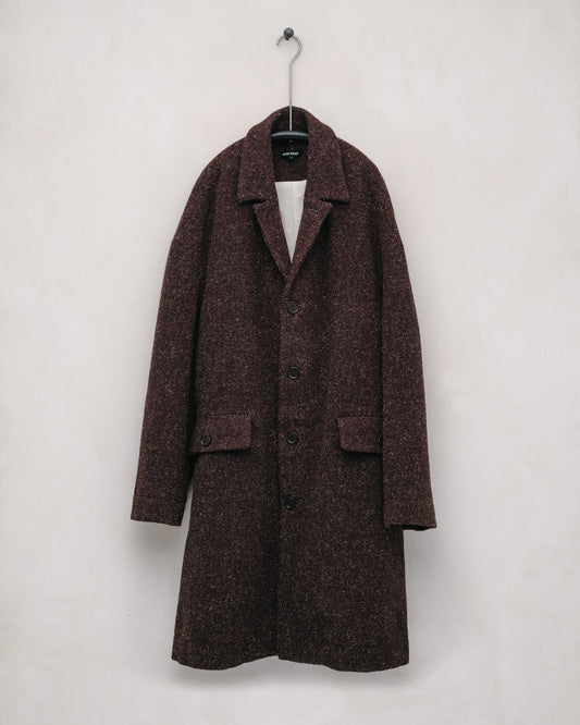 Big Coat - Brushed Melton Wool, Brown