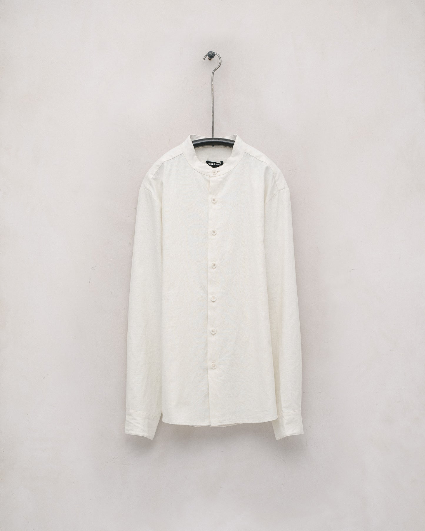 Band Collar Shirt - Organic Cotton/Hemp Muslin