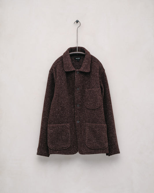 Three Pocket Jacket - Brushed Melton Wool, Brown