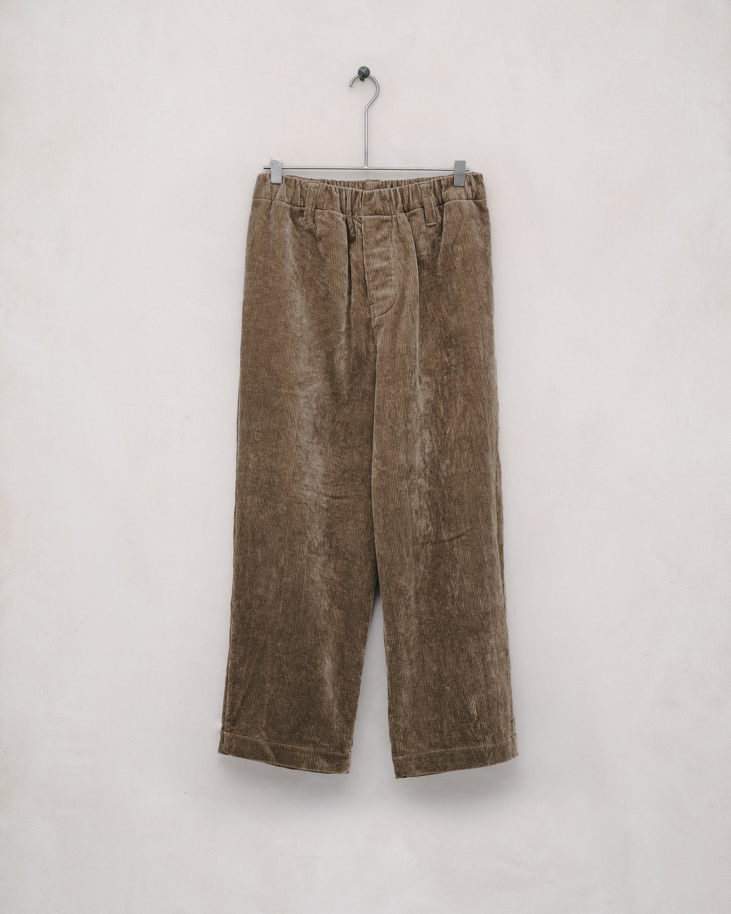 Elastic Pant - Natural Dye Cotton/Hemp Corduroy, Gallnut/Iron