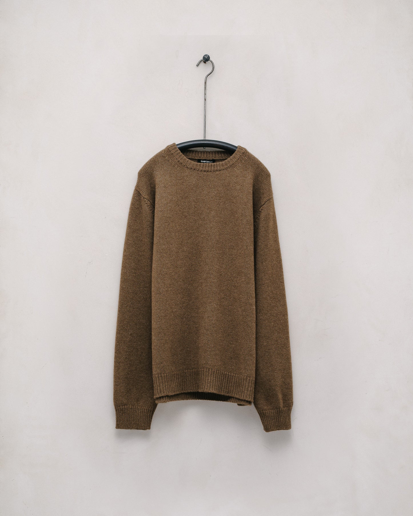 Crewneck Sweater - Cashmere/Lambswool, Dark Ochre