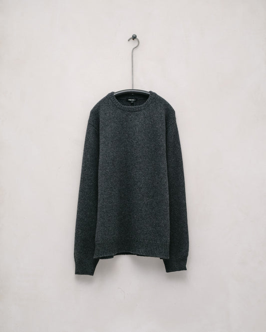 Crewneck Sweater - Cashmere/Lambswool, Charcoal