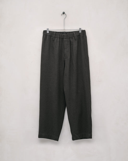 Elastic Pant - Silk/Wool/Linen Twill, Loden