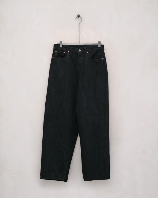 orSlow Wide Leg Jean - One Wash Denim, Mud Dye