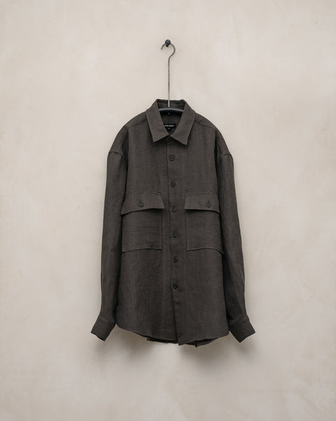 Plage Dobby bigシャツカーキ Dobby Resort Shirt – Marine Layer