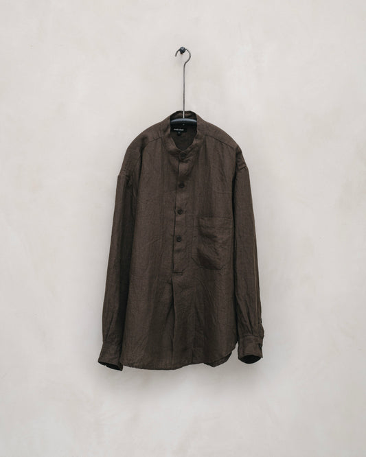Popover Shirt - Tumbled Linen/Hemp, Brown