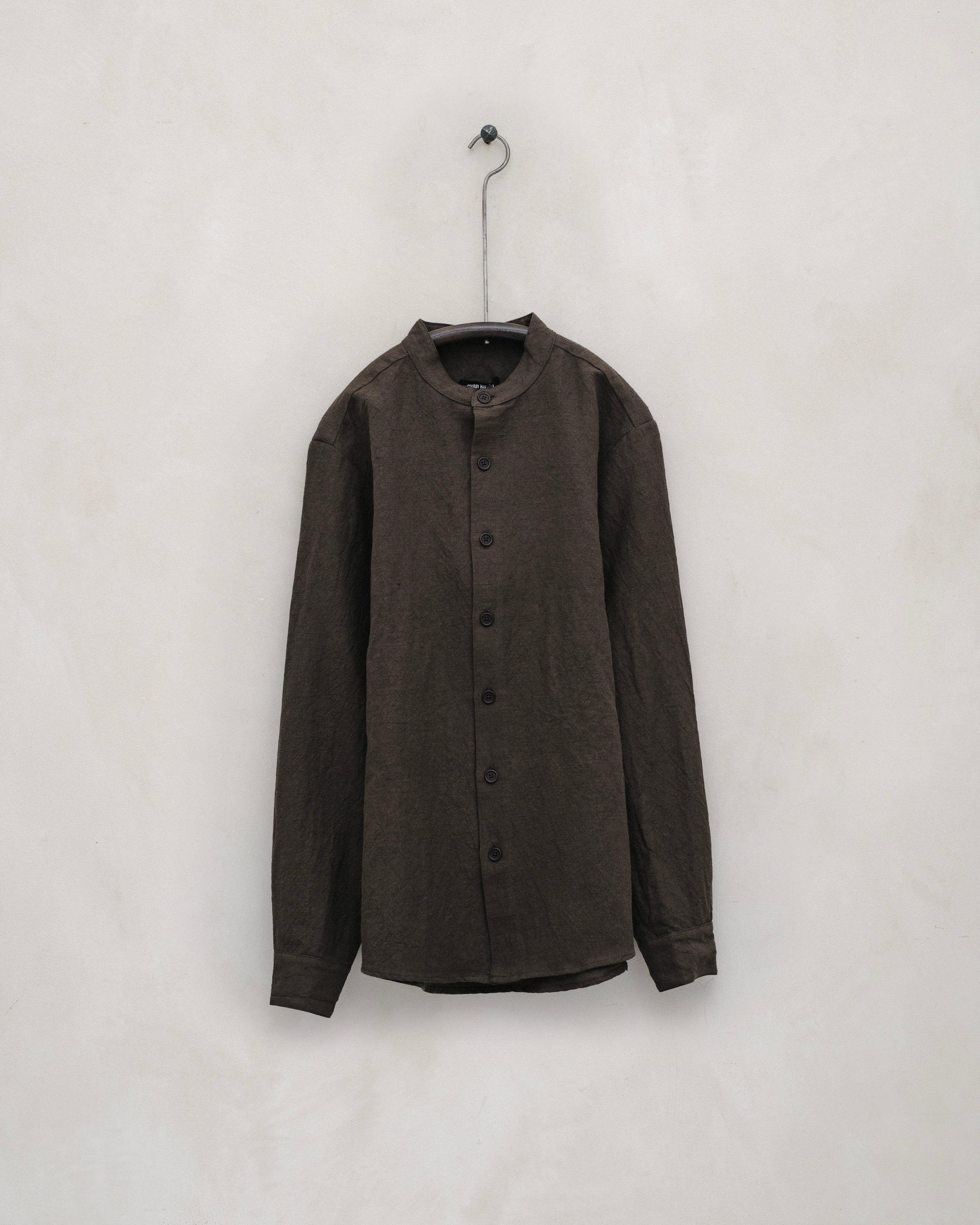 Three Button Jacket - Organic Cotton/Hemp Twill, Anthracite – evan 