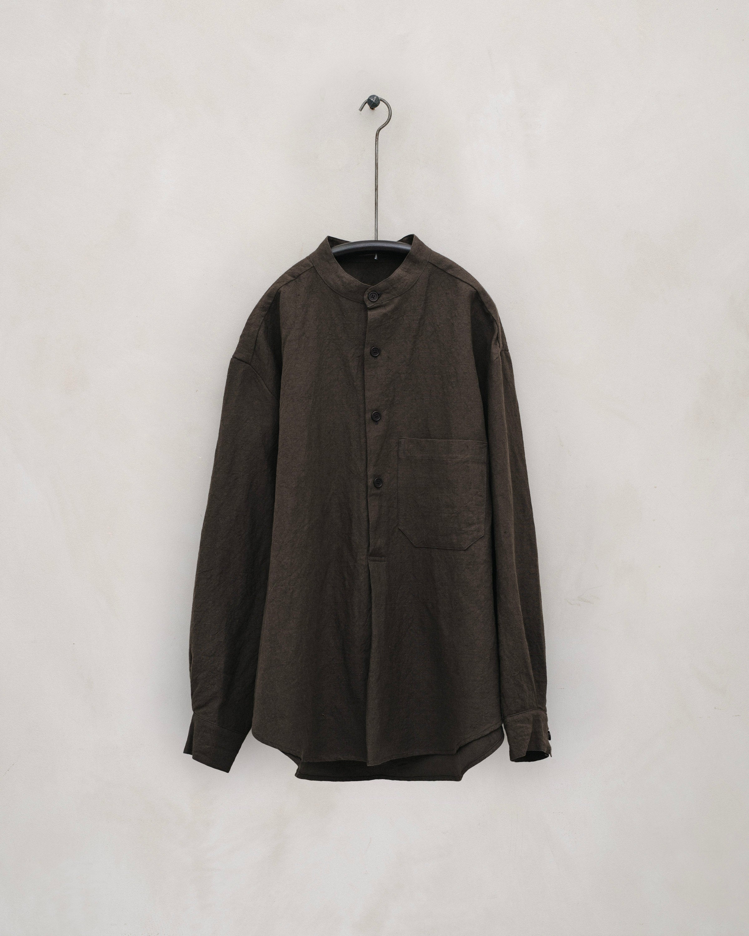 Field Shirt Two - Organic Cotton/Hemp Twill, Anthracite – evan kinori