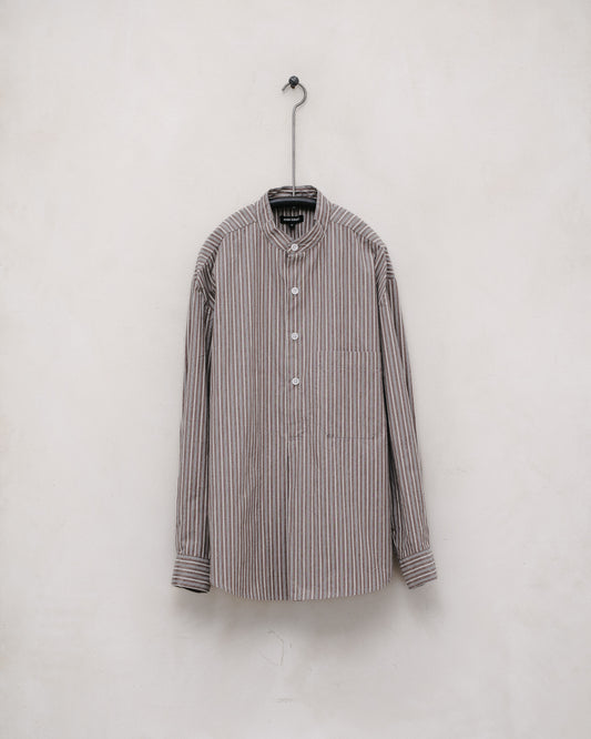 Popover Shirt - Striped Cotton Typewriter Cloth, Multi