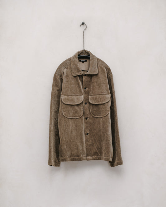 Field Shirt - Natural Dye Cotton/Hemp Corduroy, Gallnut/Iron