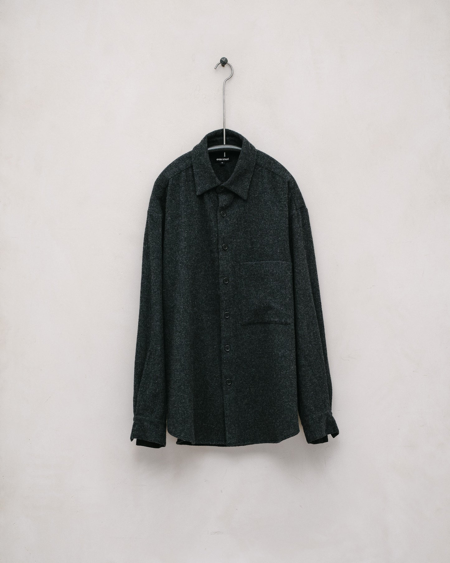 Big Shirt Two - Brushed Cashmere/Wool, Charcoal