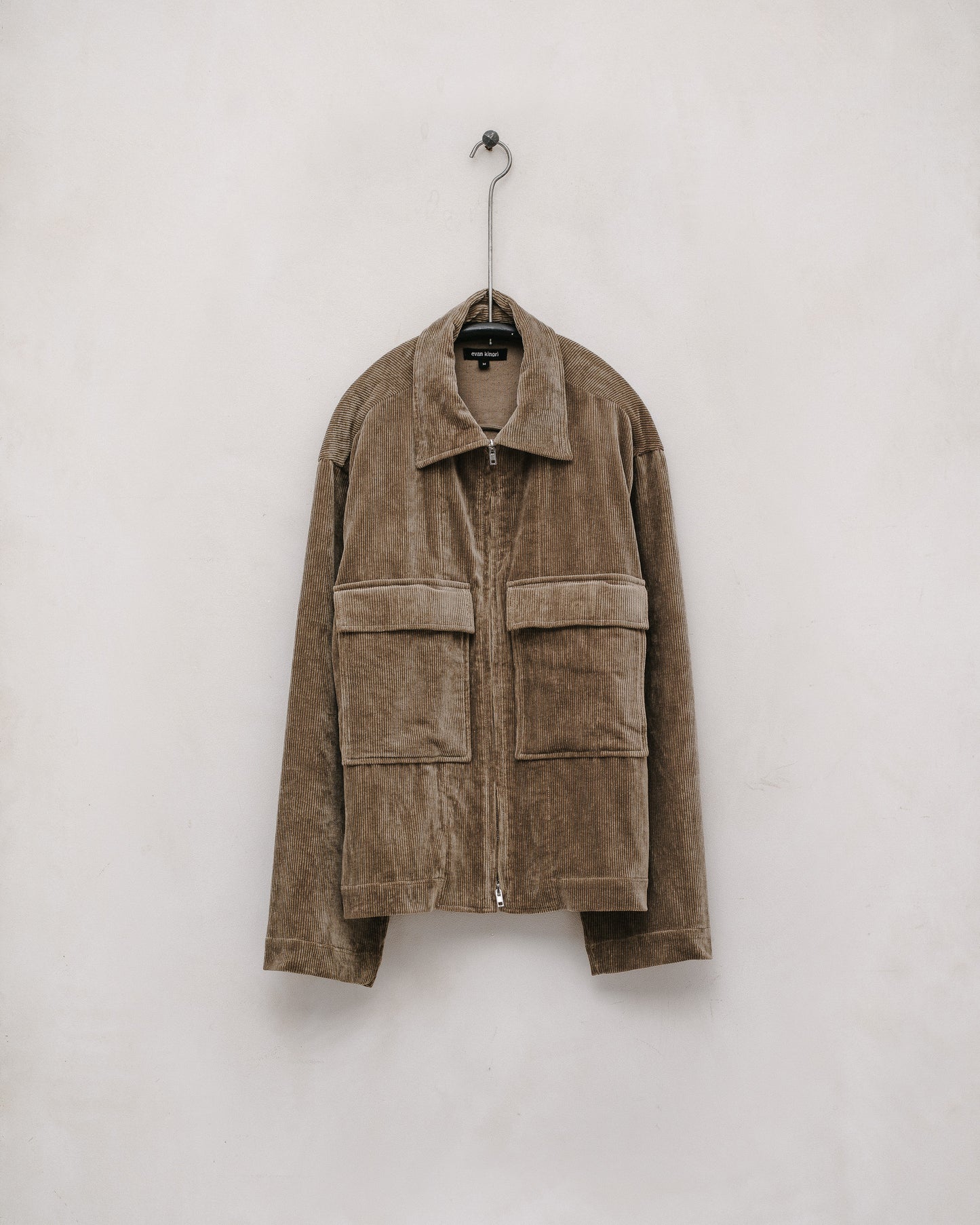 Zip Jacket - Natural Dye Cotton/Hemp Corduroy, Gallnut/Iron