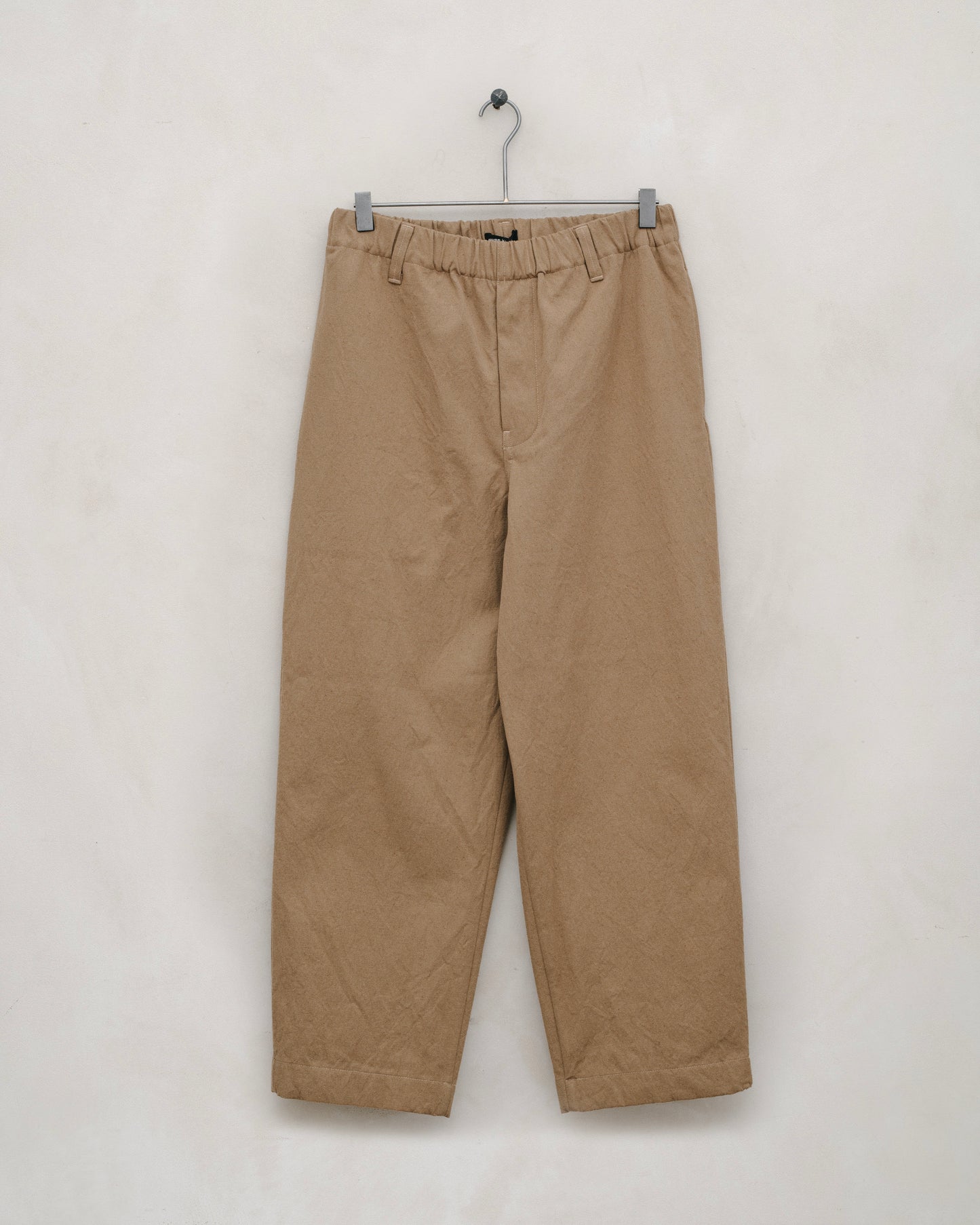 Elastic Pant - Undyed Organic Cotton Canvas, Khaki