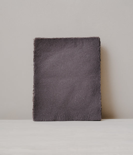 Handmade Paper - Dark Grey Linen