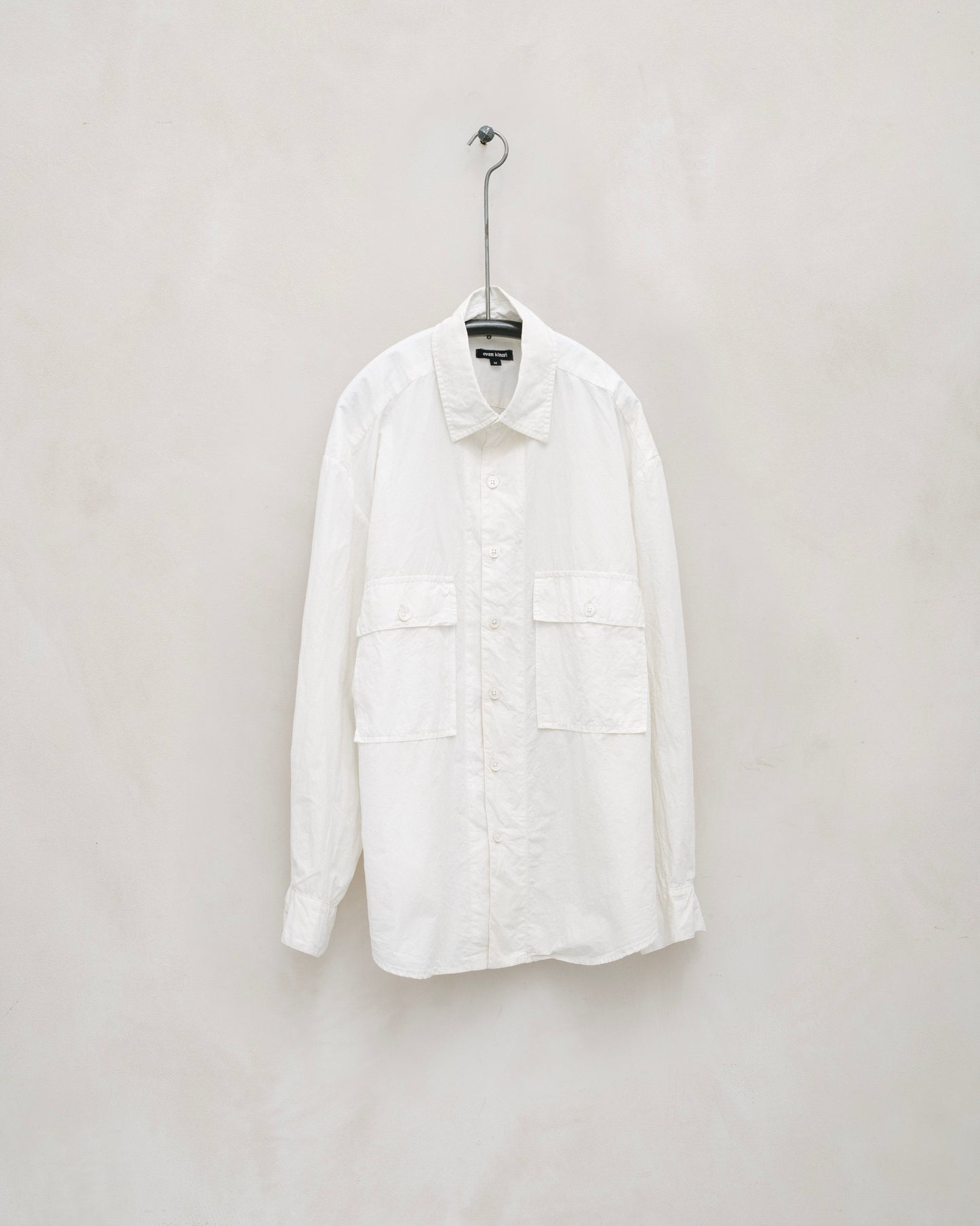 Big Shirt - Organic Cotton/Hemp Typewriter Cloth, White