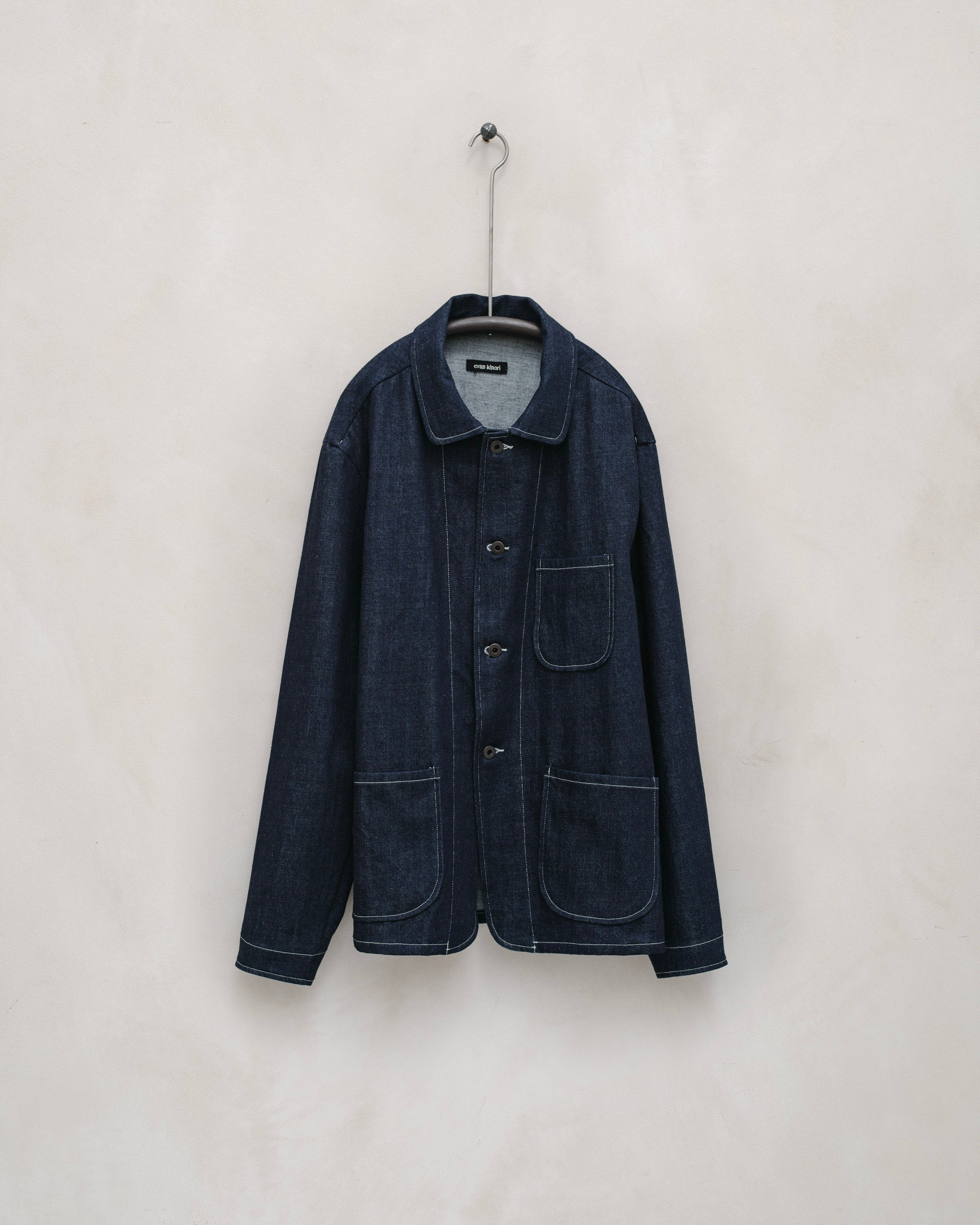 Three Pocket Jacket - Organic Cotton Denim, Indigo