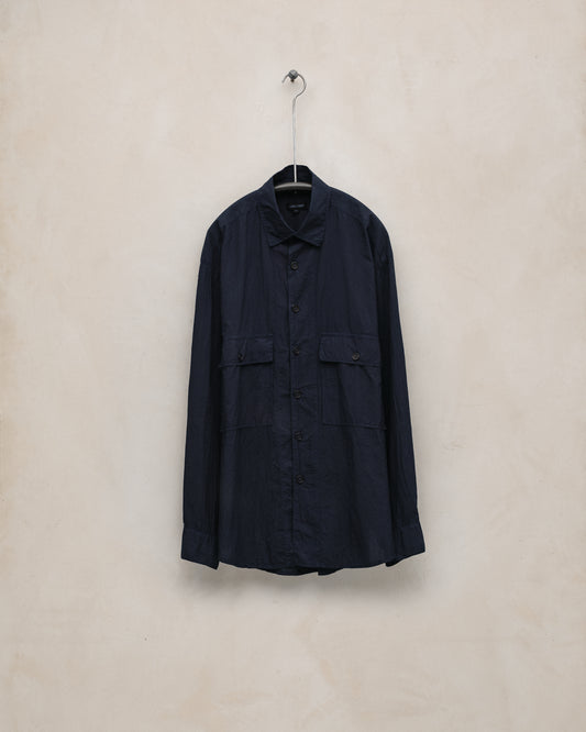 Big Shirt - Cotton Batiste (Natural Indigo), Indigo