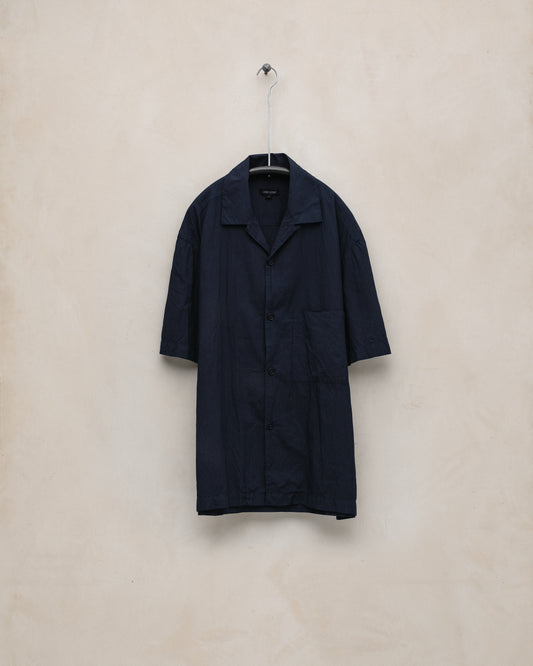 Short Sleeve Shirt - Cotton Batiste (Natural Indigo), Indigo