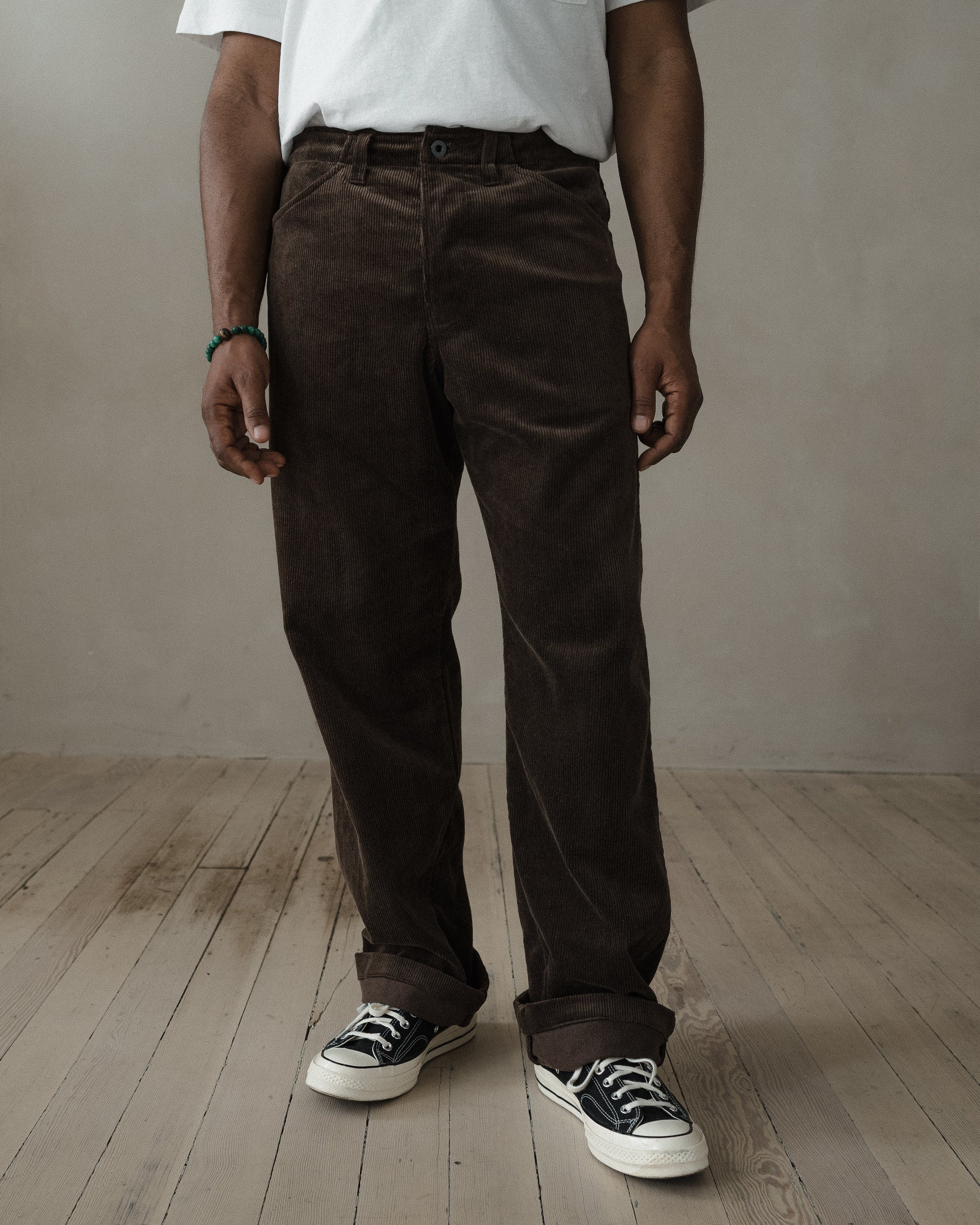 【希少】memorial corduroy widn pants Four Pocket Pant - Sumi Ink Corduroy, Brown – evan kinori