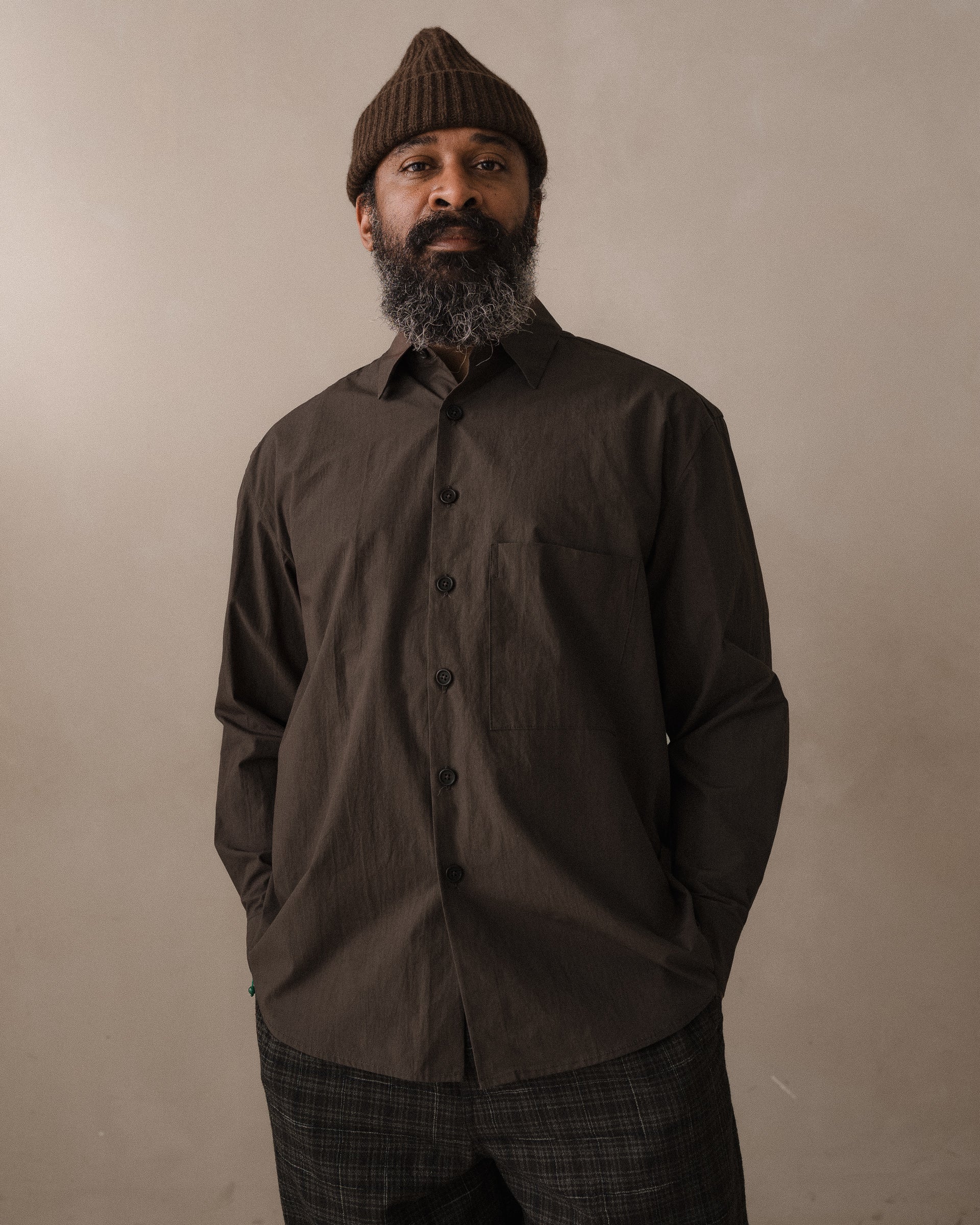 L'Appartement☆TYPEWRITER BIG SHIRT Big Shirt Two - Organic Cotton Typewriter, Anthracite – evan kinori