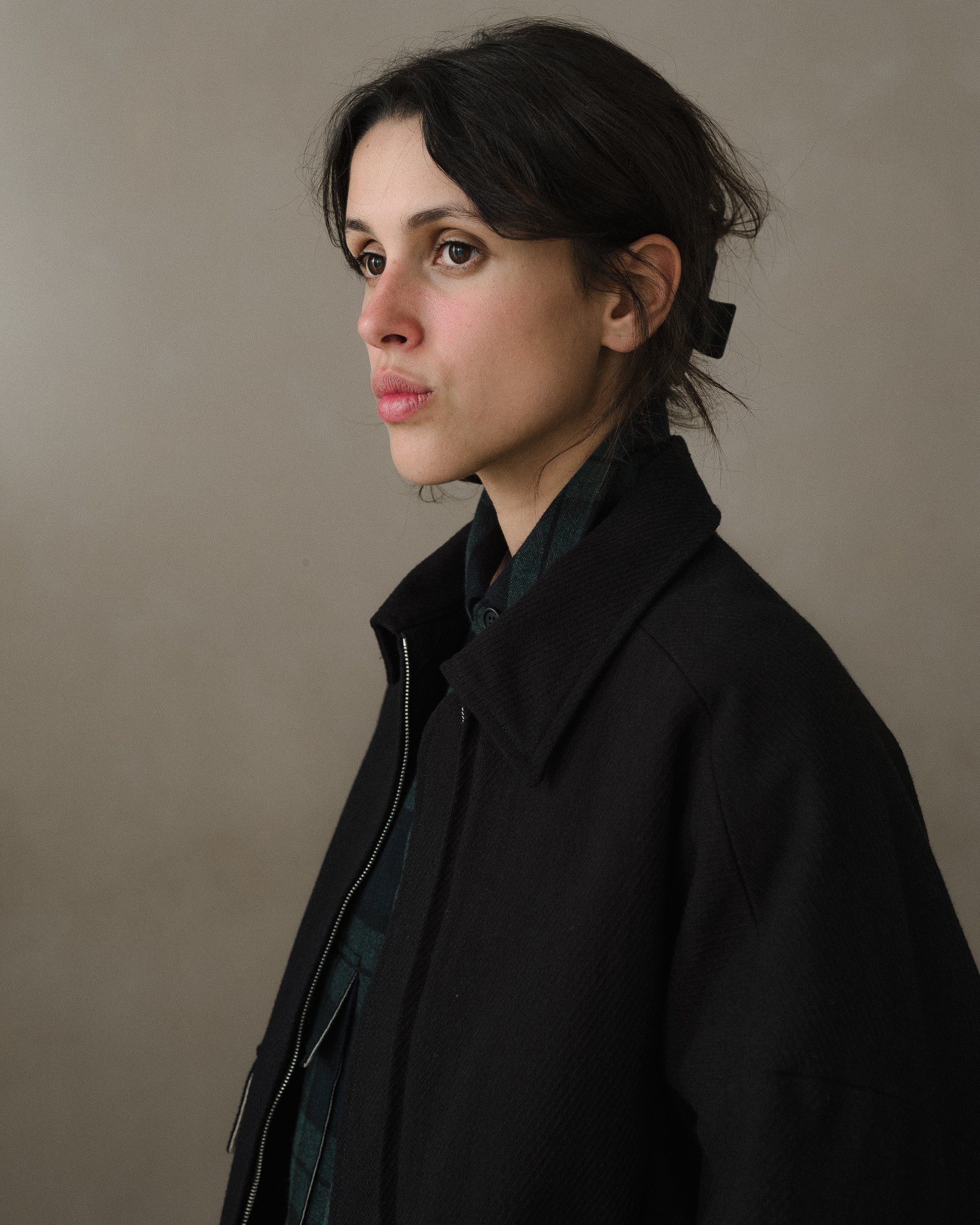 evan kinori ジャケット black S Zip Jacket Two - Cotton Kersey, Black – evan kinori