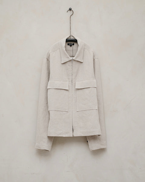 Zip Jacket - Tumbled Hemp Canvas – evan kinori