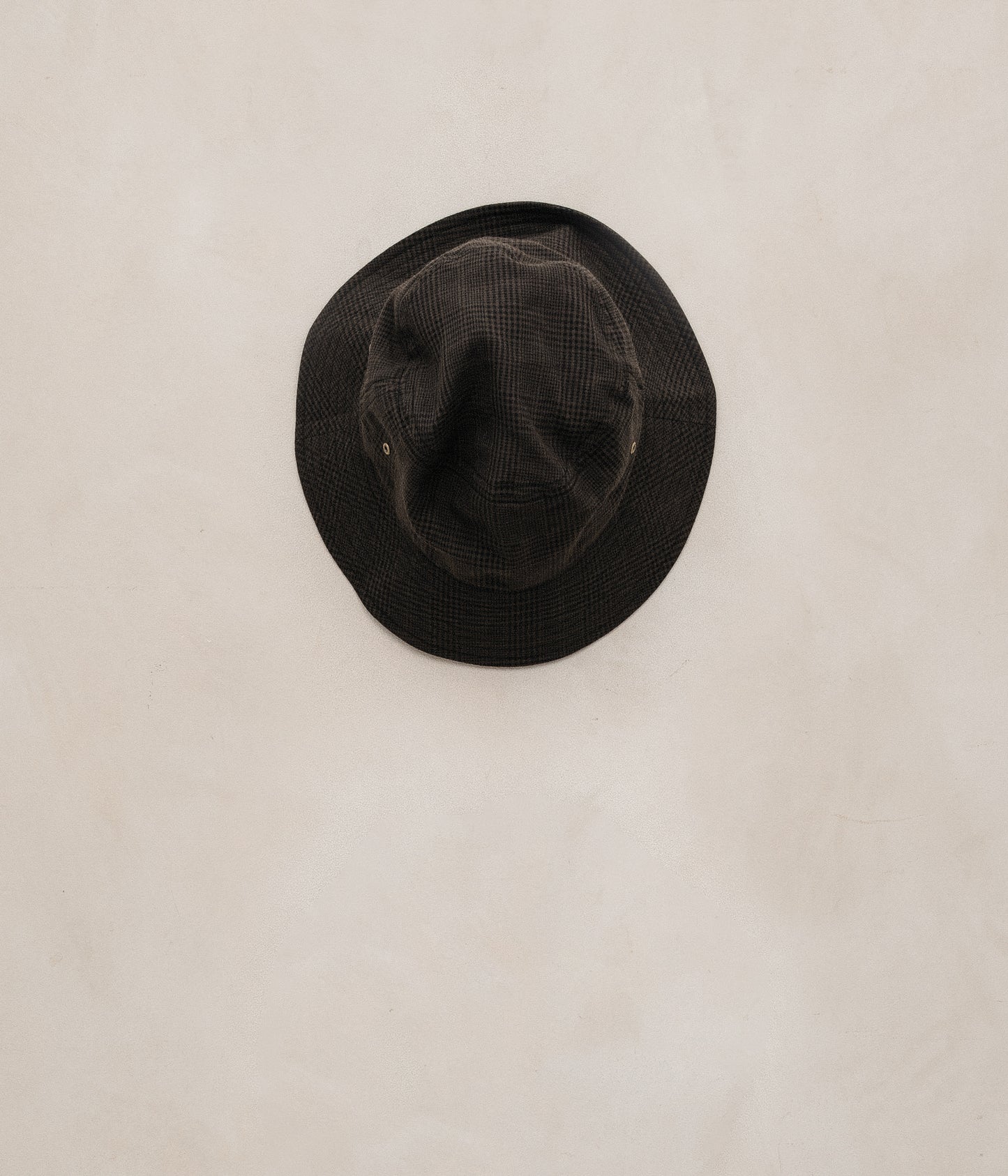 Bucket Hat - Wool/Paper Glen Check