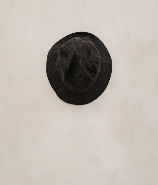 Bucket Hat - Wool/Paper Glen Check