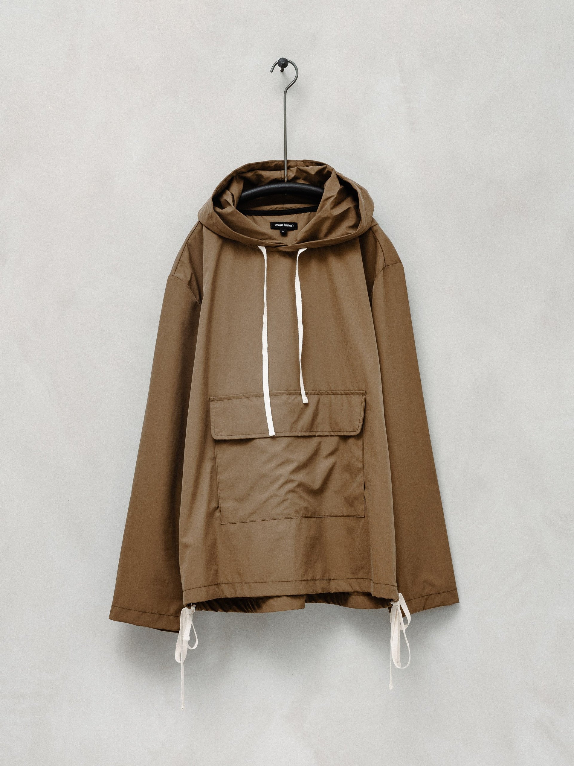 Anorak - Weather Resistant Nylon, Dark Khaki – evan kinori