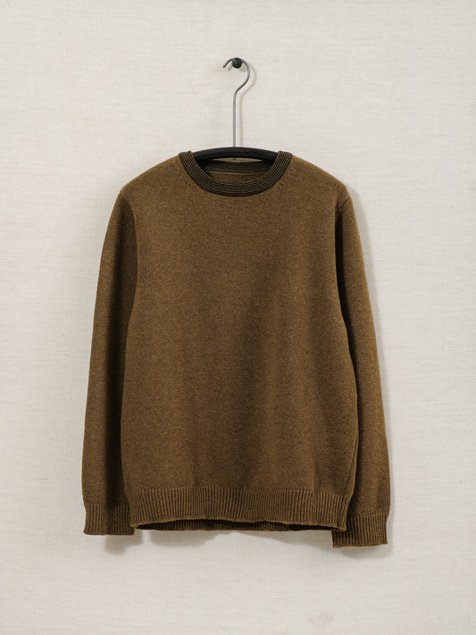 Stripe Collar Sweater - Lambswool/Cashmere, Ochre