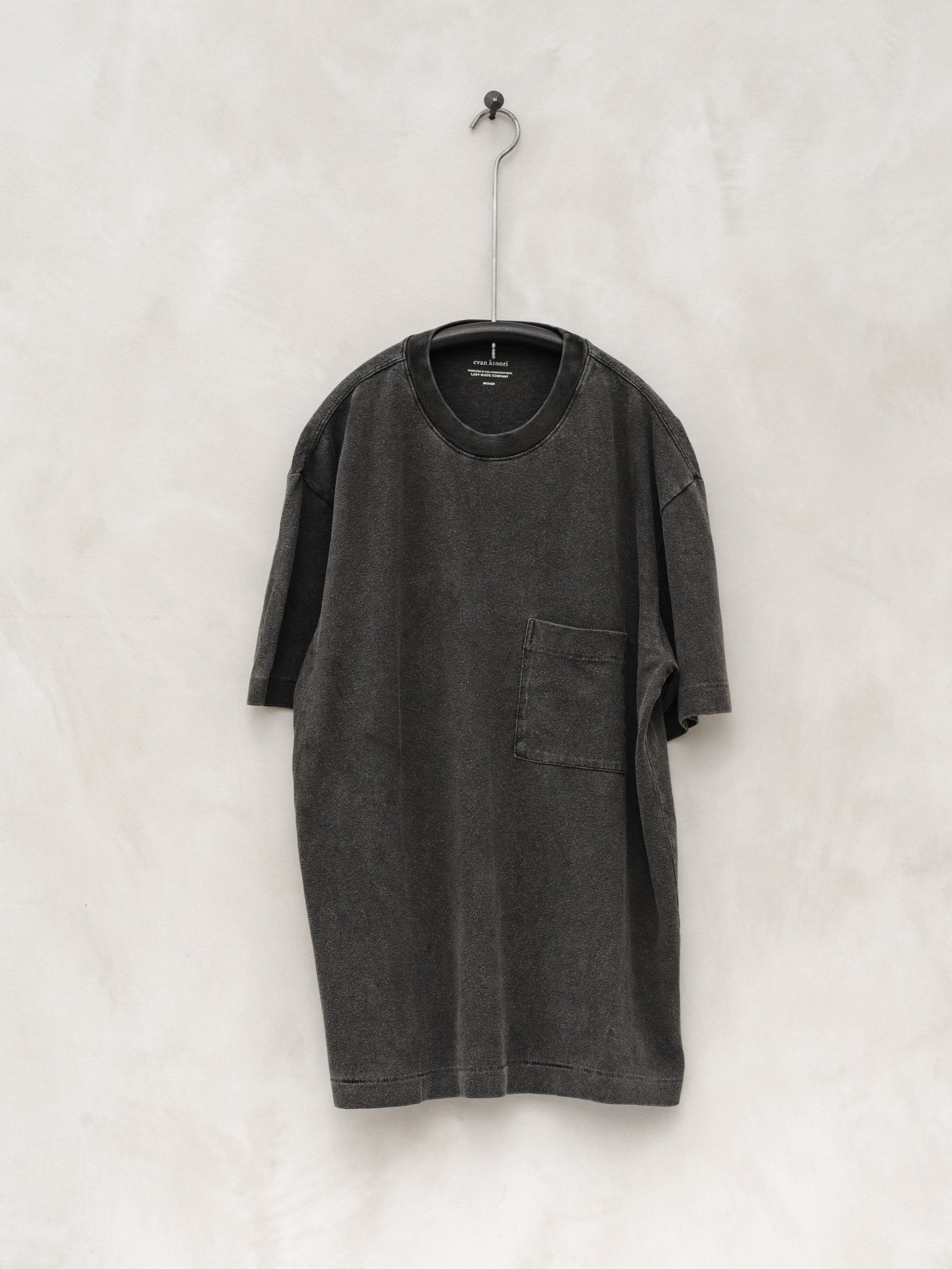 Pocket Tee - Faded Black – evan kinori