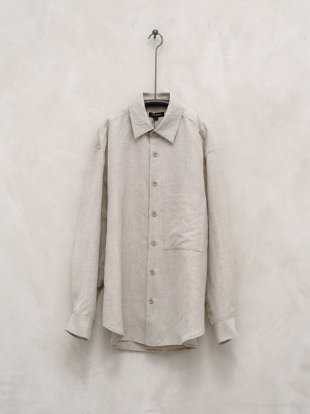 Big Shirt Two - Wool/Linen Chambray – evan kinori