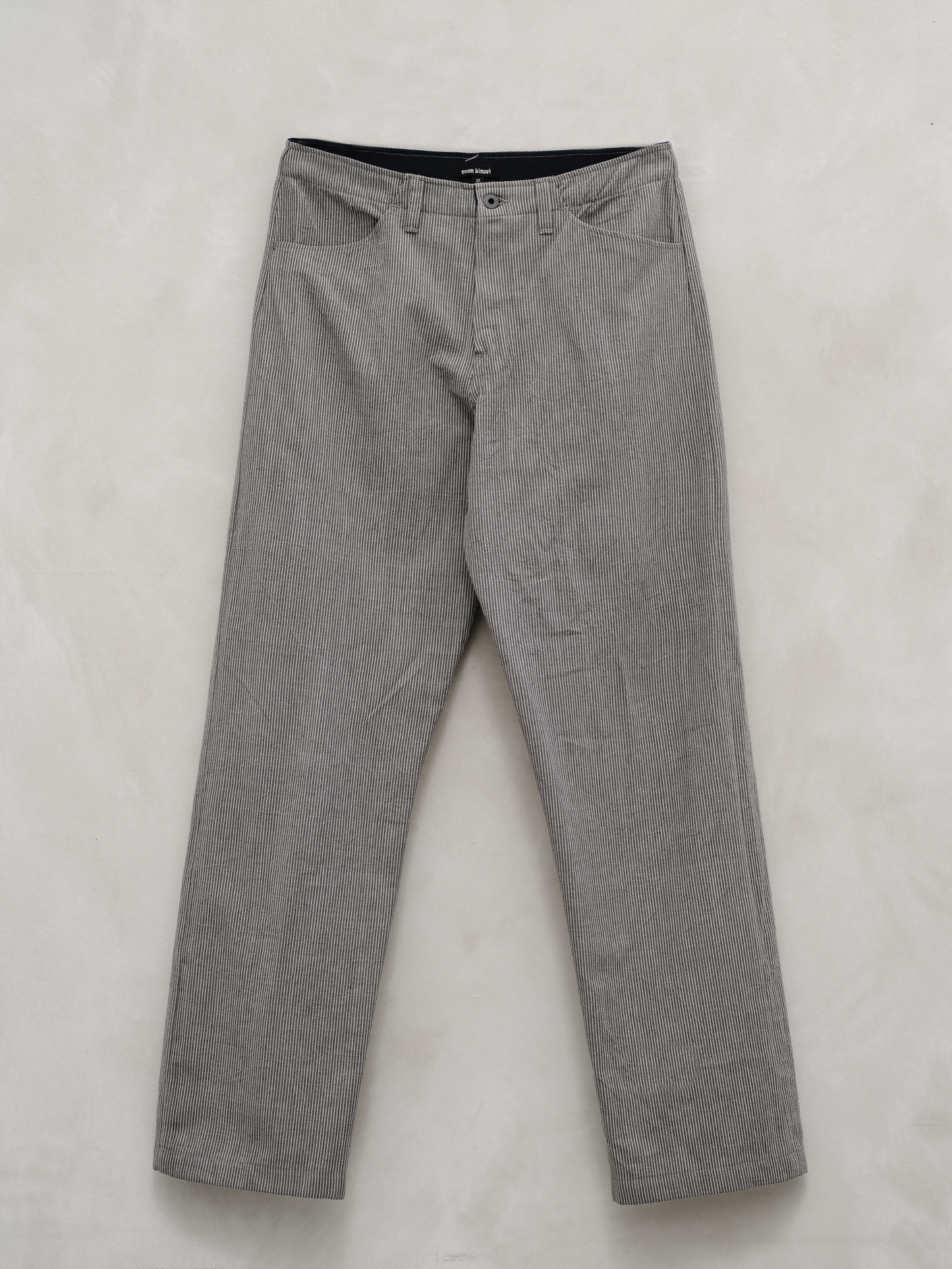 Four Pocket Pant - Sumi Ink Striped Cotton