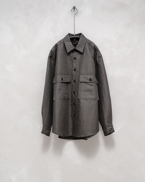 Big Shirt - Linen/Cotton Puppytooth – evan kinori