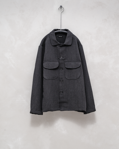 Field Shirt - Yarn Dyed Wool/Linen Twill – evan kinori Field Shirt - Yarn Dyed Wool/Linen Twill – evan kinori