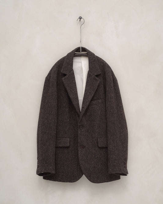 Three Button Jacket - Wool Tweed